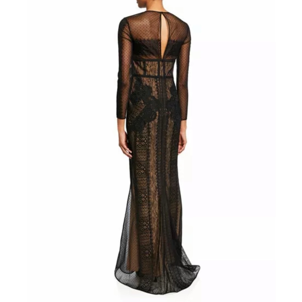 🖤 ZUHAIR MURAD Illusion Nude Lace Mermaid Gown 14 - Picture 6 of 9